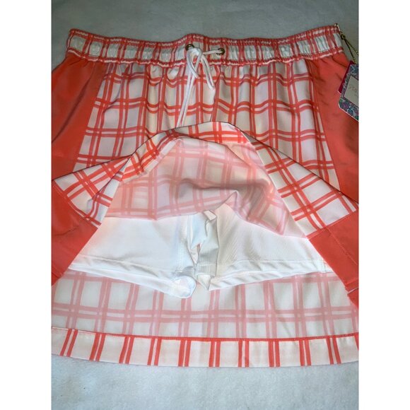 Stella Parker Sport Pull-On Skort Size Medium Window Pane Plaid UPF 50+ - Picture 4 of 6